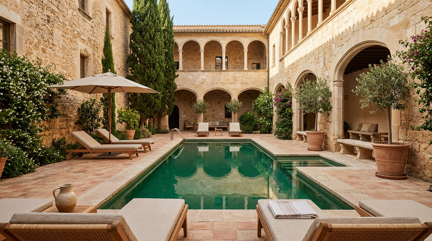 Exterior view of the historic Ca l'Ardiaca palace in Tarragona, highlighting its medieval architectural elements.