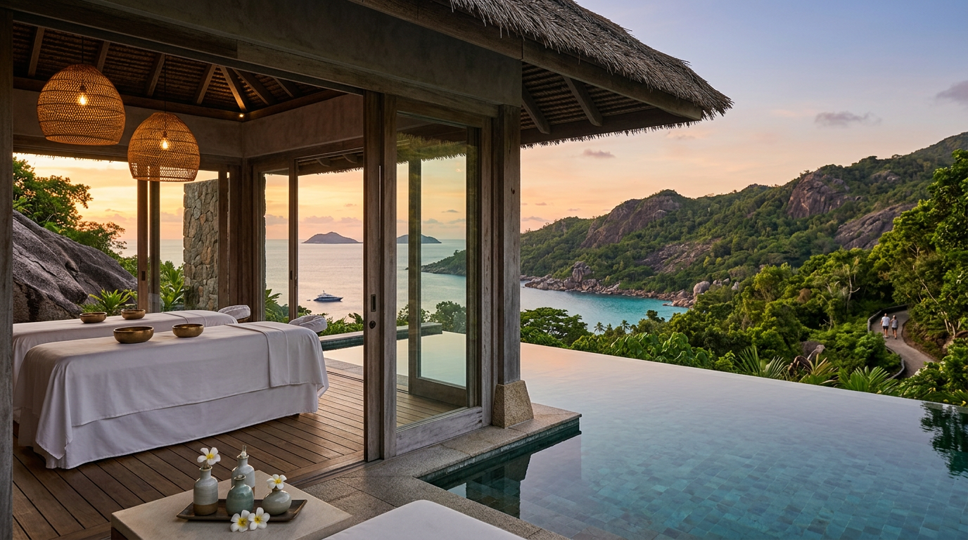 Petite Anse Beach at Four Seasons Resort Seychelles