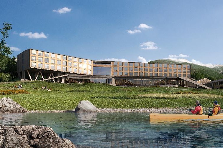 The Cormorant at 55 South luxury hotel in Puerto Williams, Chile, designed to facilitate Antarctic travel.