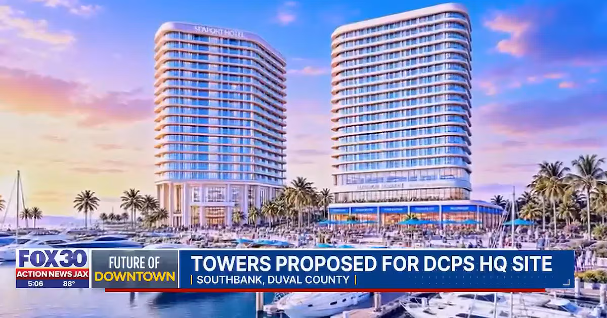 Jacksonville developer plans towers, luxury hotel and marina for Southbank riverfront – Action News Jax