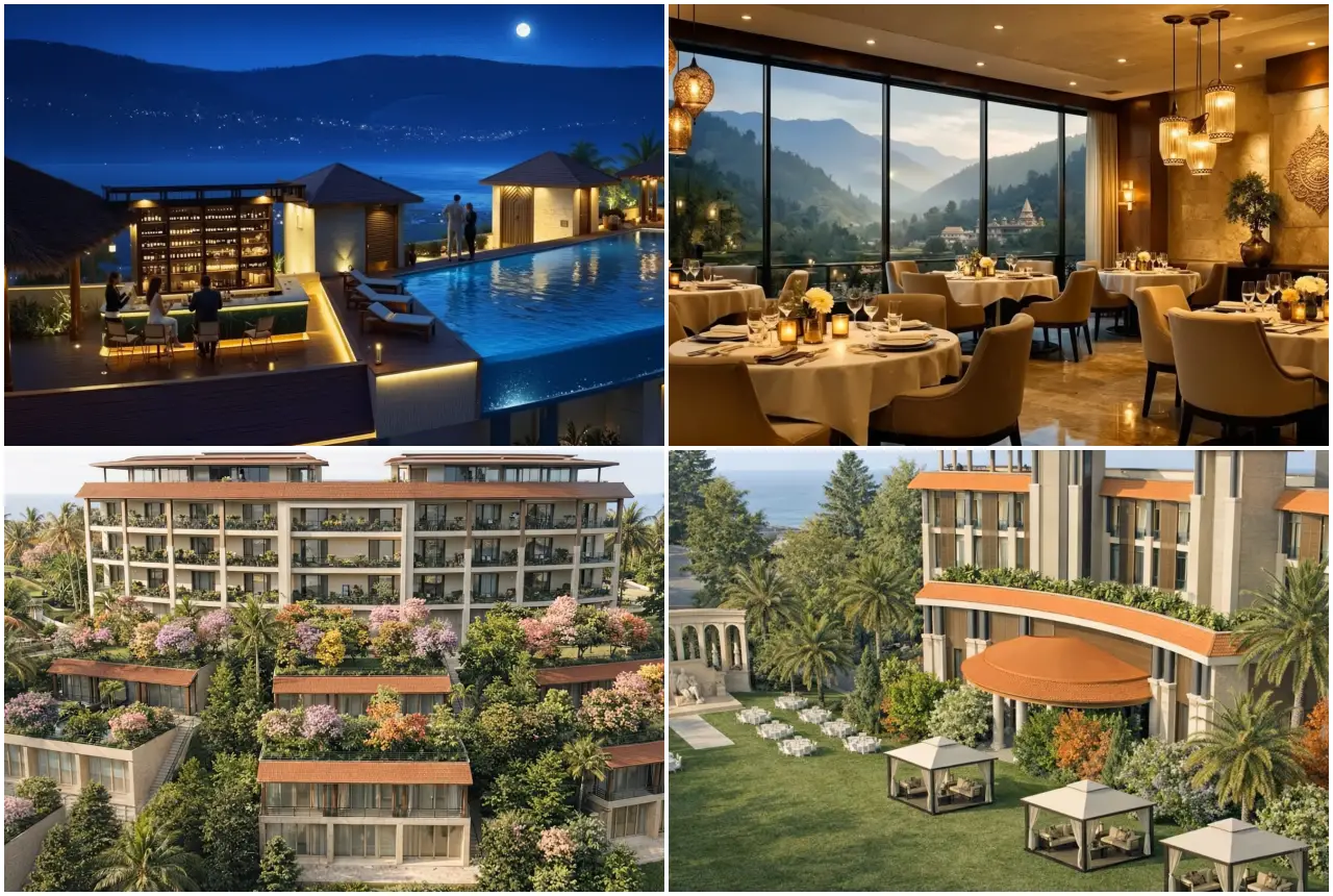 Architectural renders of Dusit Princess Rishikesh luxury resort