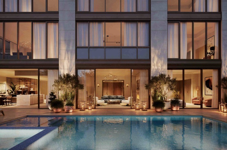 A placeholder image of a hotel lobby, indicating a luxury property announcement.