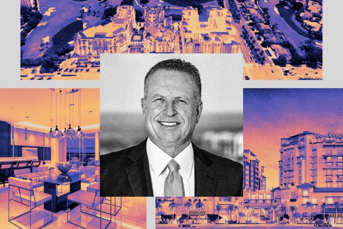 Penn-Florida’s Mark A. Gensheimer with the Mandarin Oriental Residences at 105 E. Camino Real.