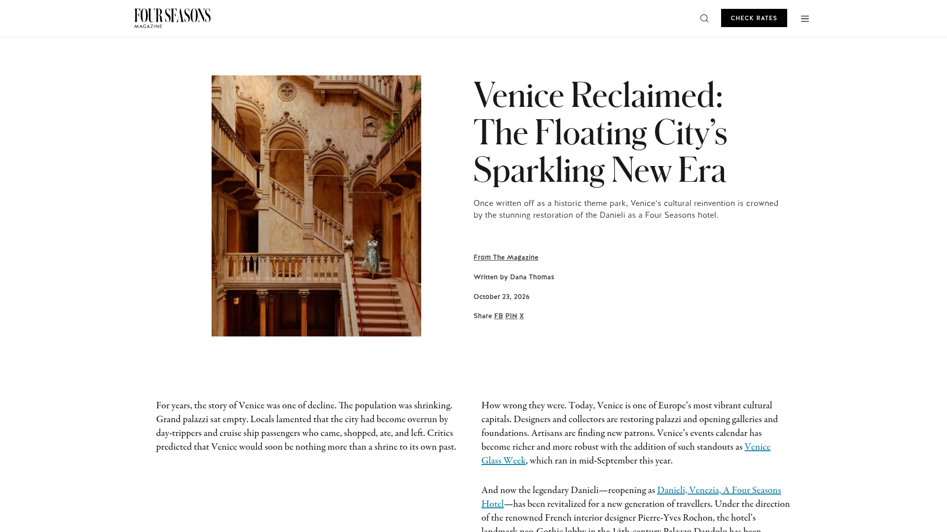 Venice Reclaimed: The Floating City's Sparkling New Era