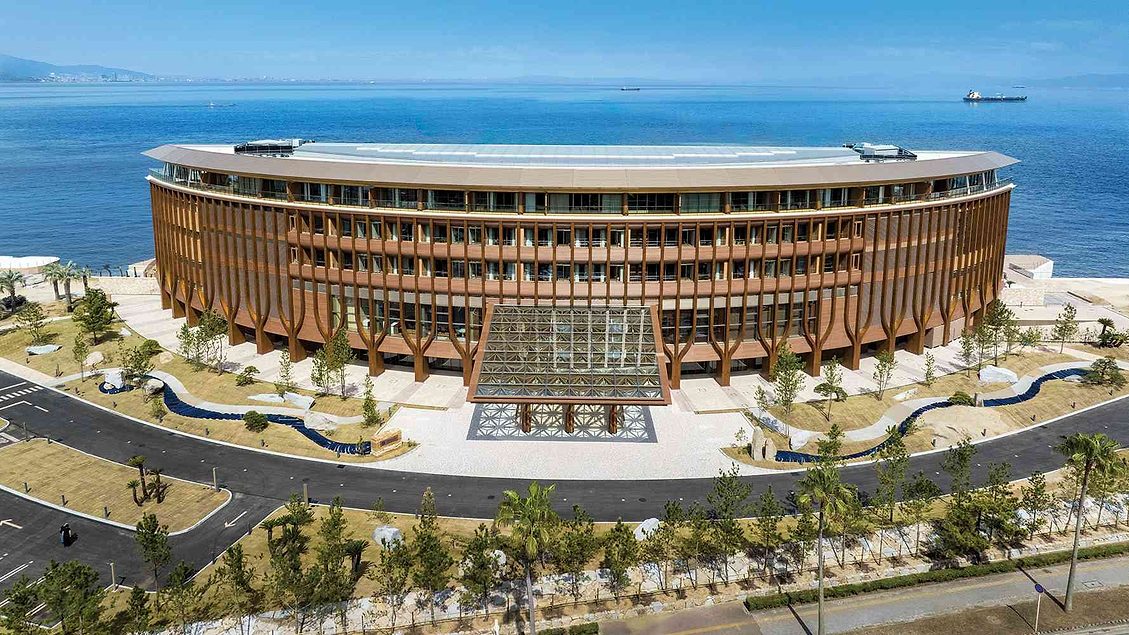 On Japan’s Awaji Island, Shigeru Ban Designs a Wellness Retreat Sited Between Forest and Sea | Architectural Record