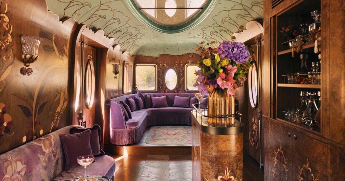 The British Pullman, a Belmond Train, England Unveils the Interiors of Celia, a Fantastical Private Dining and Events Carriage Designed by Baz Luhrmann and Catherine Martin - Hospitality Net