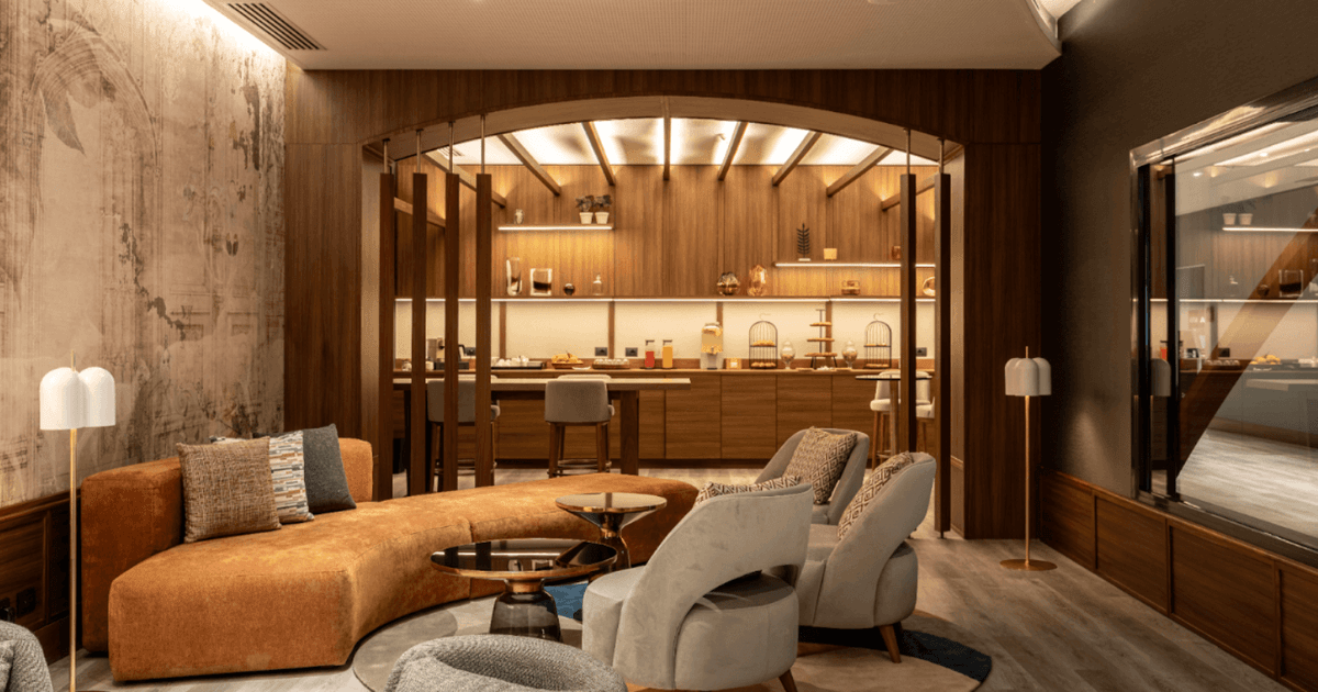 Lounge interior at Radisson Blu Florence by Omnam Group
