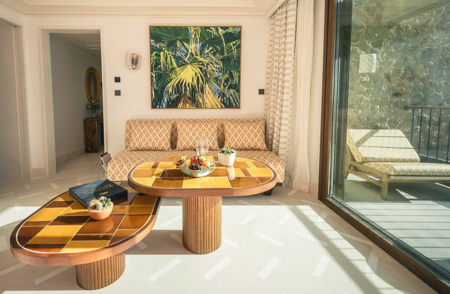Mandarin Oriental Punta Negra Mallorca resort with pools cascading towards the Mediterranean Sea