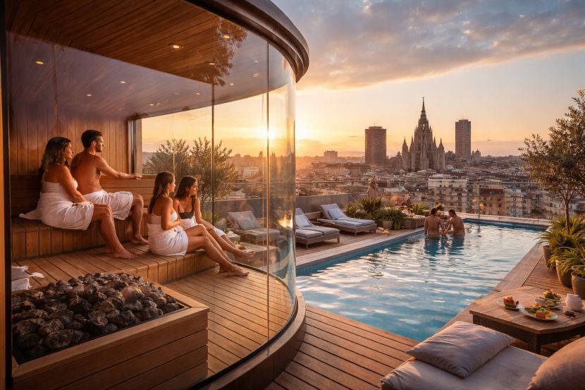 Exclusive Wellness Retreat: Grand Hotel Central Panoramic Sauna in Barcelona - Travel And Tour World